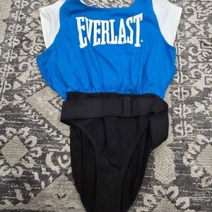 Vintage Everlast Blue and Black Bodysuit with Logo